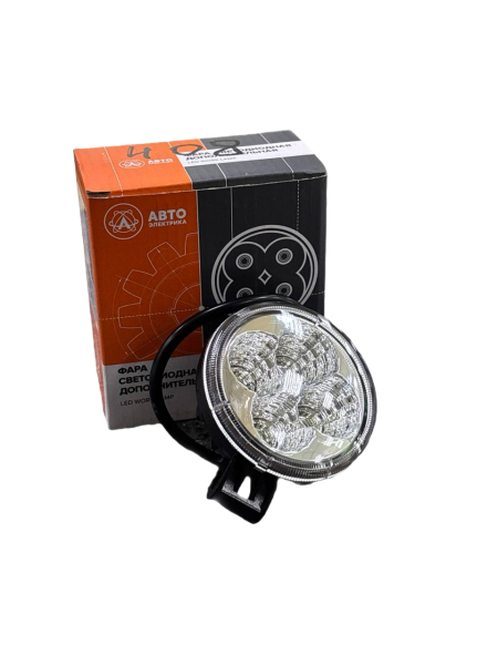 Фара п/туман.светодиод. AE12R-4LED-PC круглая 4 диода 12W 12/24V "АвтоЭлектрика"
